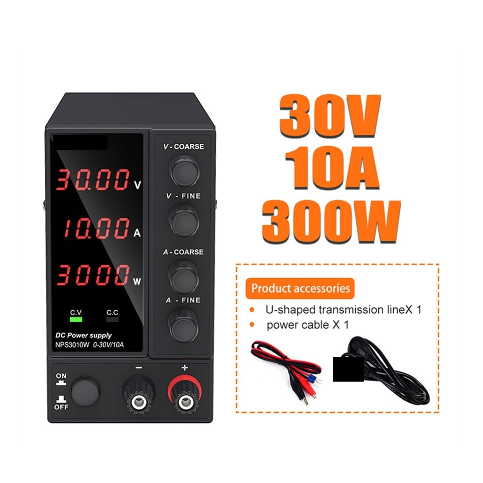 Zmienne zasilanie, Regulowany Zasilacz Laboratoryjny DC 30V 10A 60V 5A Stabilizator Impulsowy(3 Digits 30V 6A)