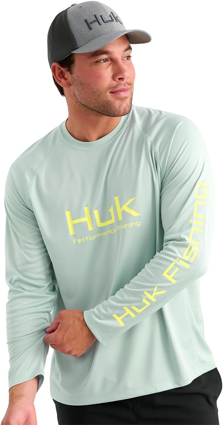 HUK Mens Pursuit Vented Long Sleeve, 30 UPF Fishing Shirt