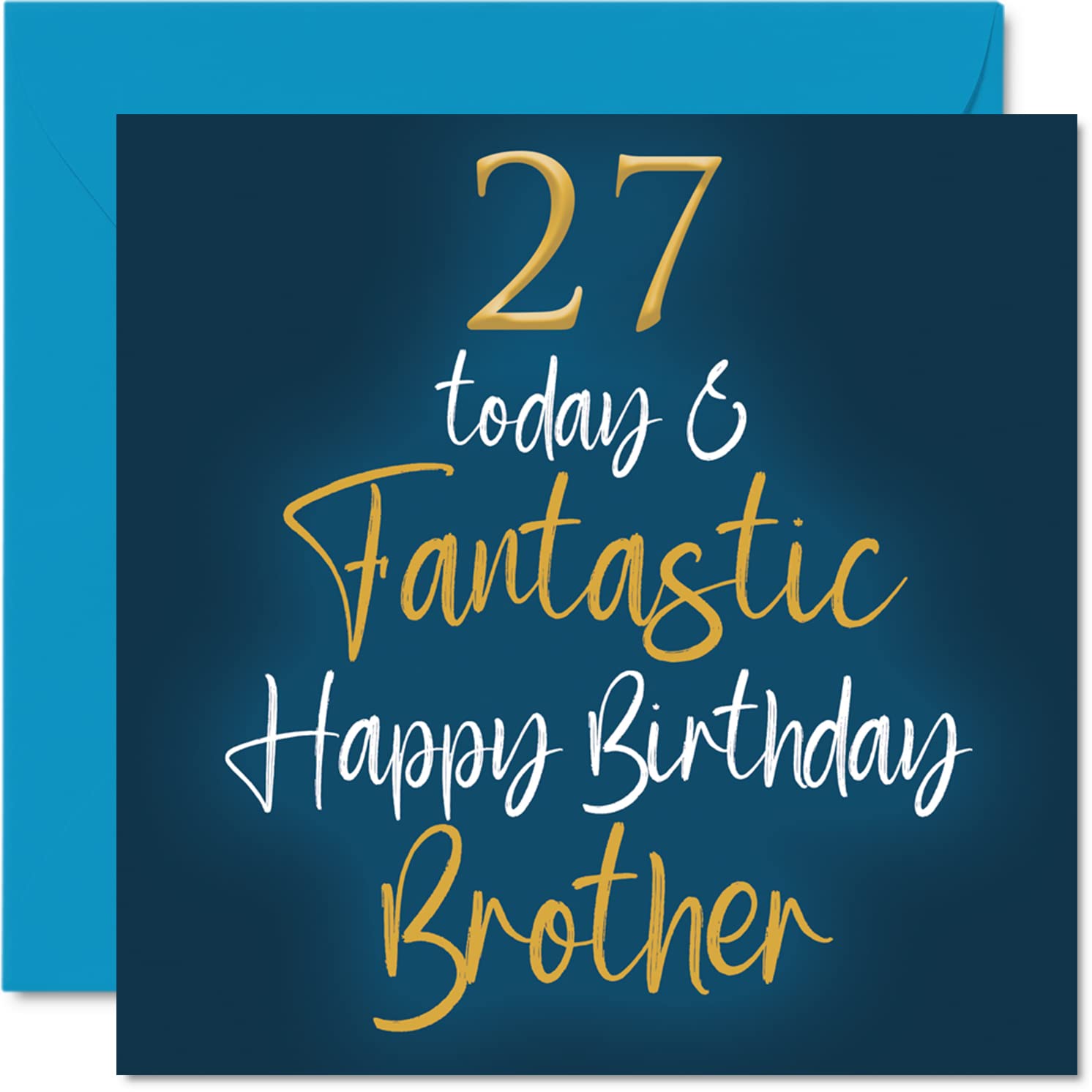 Amazon | ファンタスティック27歳の誕生日カード 兄弟用 - 27 Today