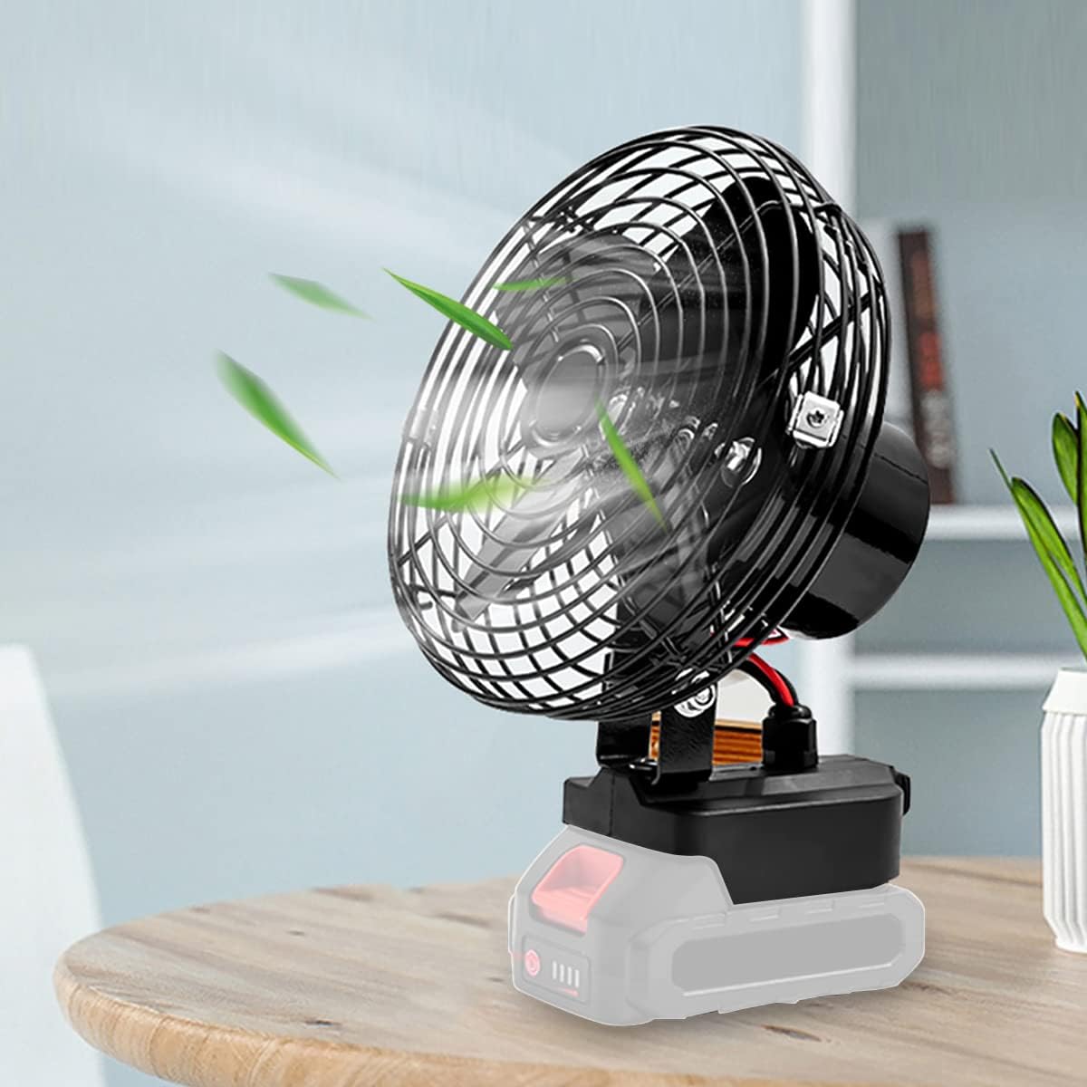 Portable Jobsite Fan Battery Operated Low Noise Cordless