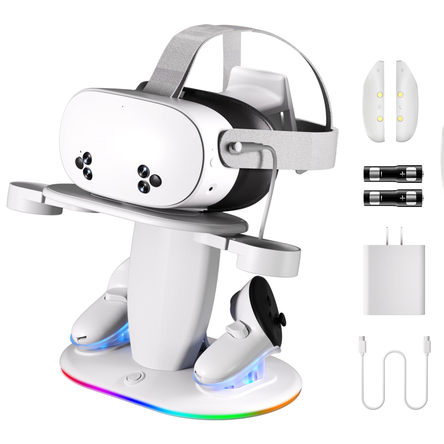 Charging Dock for Meta Quest 3S/3/2,20W Magnetic Charging Station