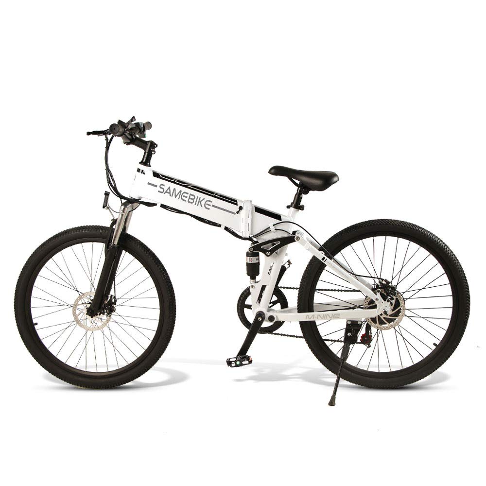 SAMEBIKE 26 Inch Tire Electric Bikes Folding Ebike 48V 500W Mountain  Electric Bicycles for Adults (White): Buy Online at Best Price in UAE -  Amazon.ae