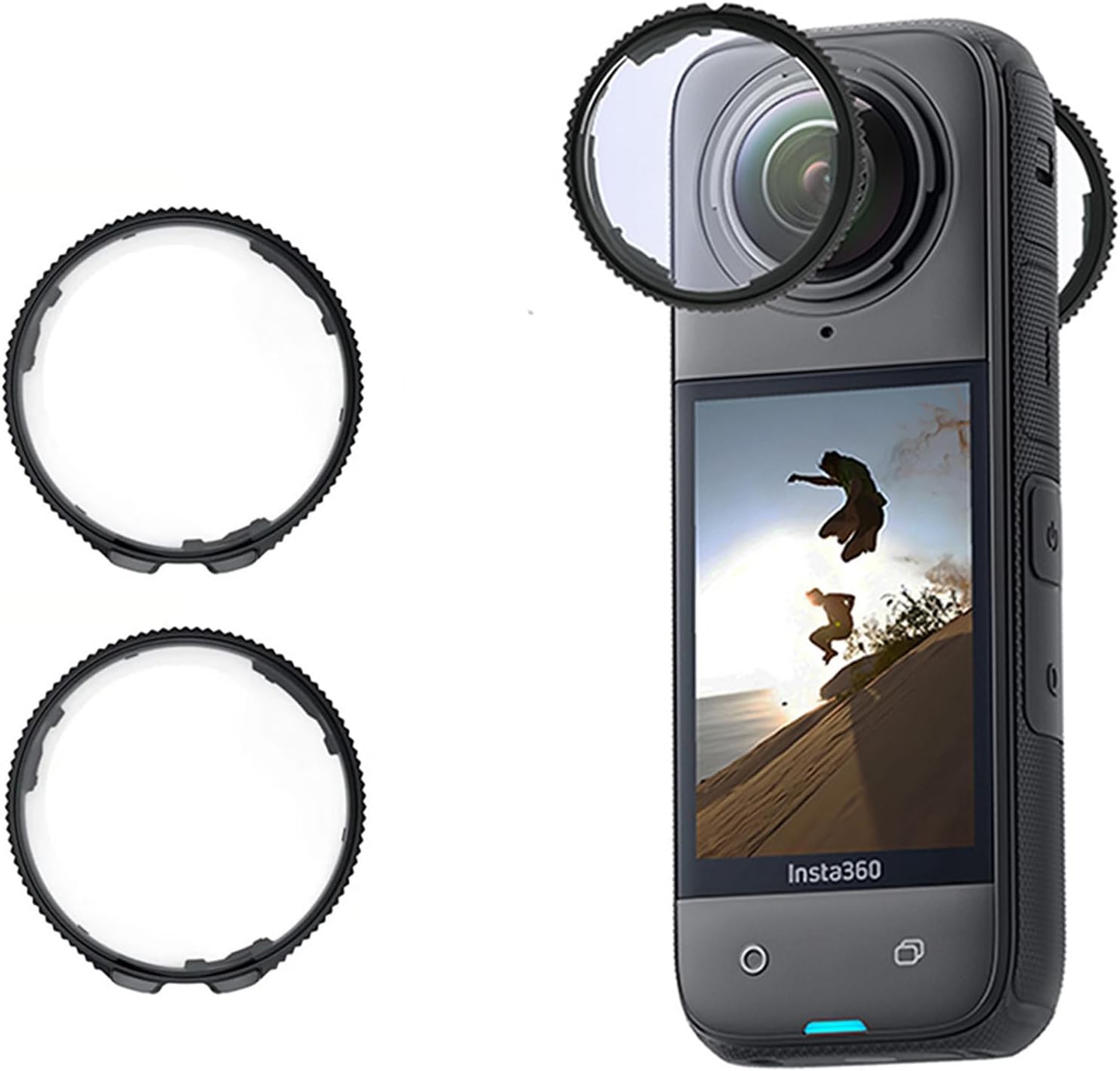 for Insta360 X5 Lens Guard, Premium10H hardness Glass Lens Guard Protector for Insta 360 X5 Premium Lens Protector Removable Protective Lens Cover for Insta360 X5 Accessories