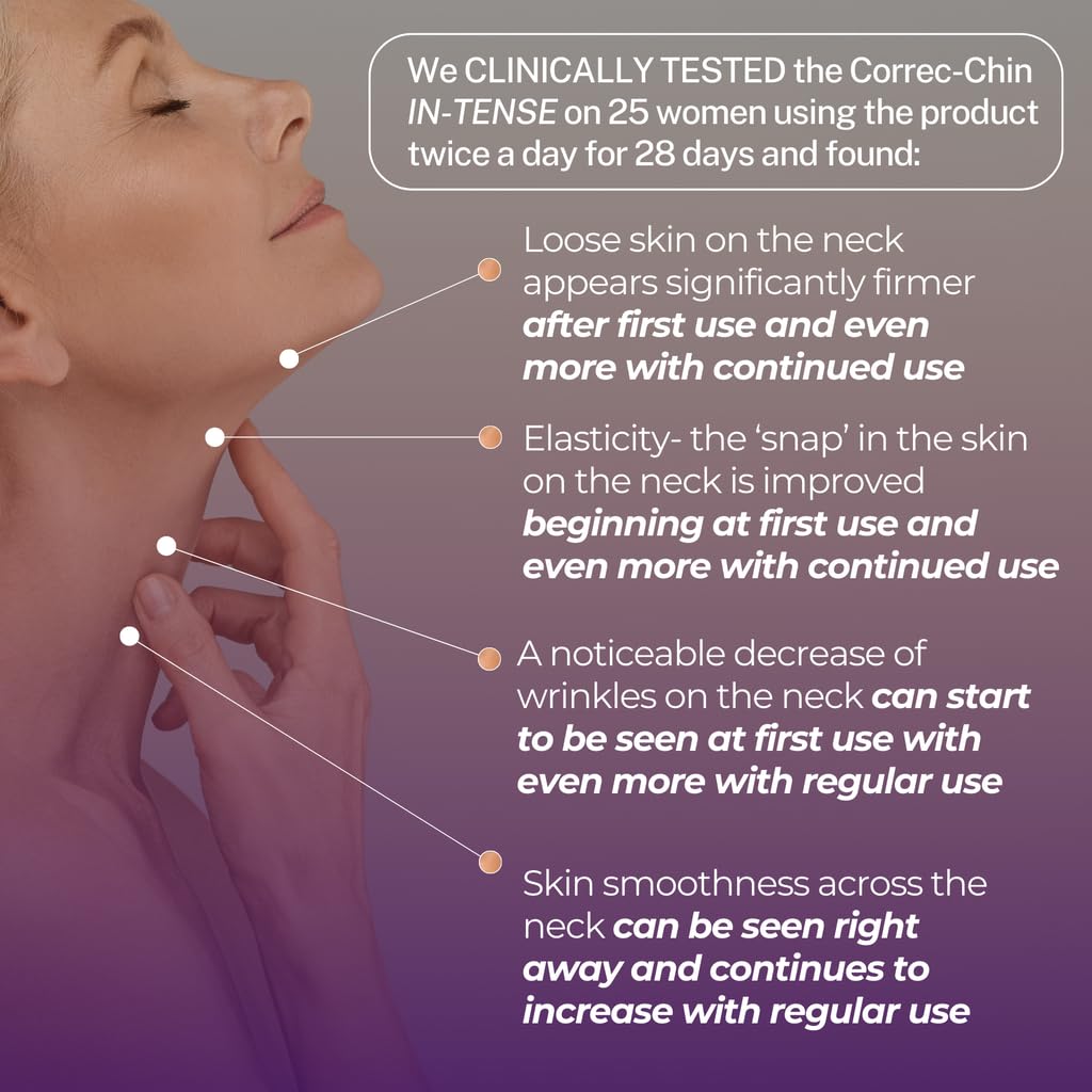 Serious Skincare Reverse Lift CORREC-CHIN IN-TENSE Firming Cream for Chin, For Tightening Double Chin, Neck, Contour Jawline, Anti-Aging Moisturizer, Face Sculpting Skin Care Treatment 1.7 oz