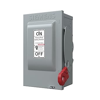 Siemens HNF361 30-Amp 3 Pole 600-volt 3 Wire Non-Fused Heavy Duty Safety Switches