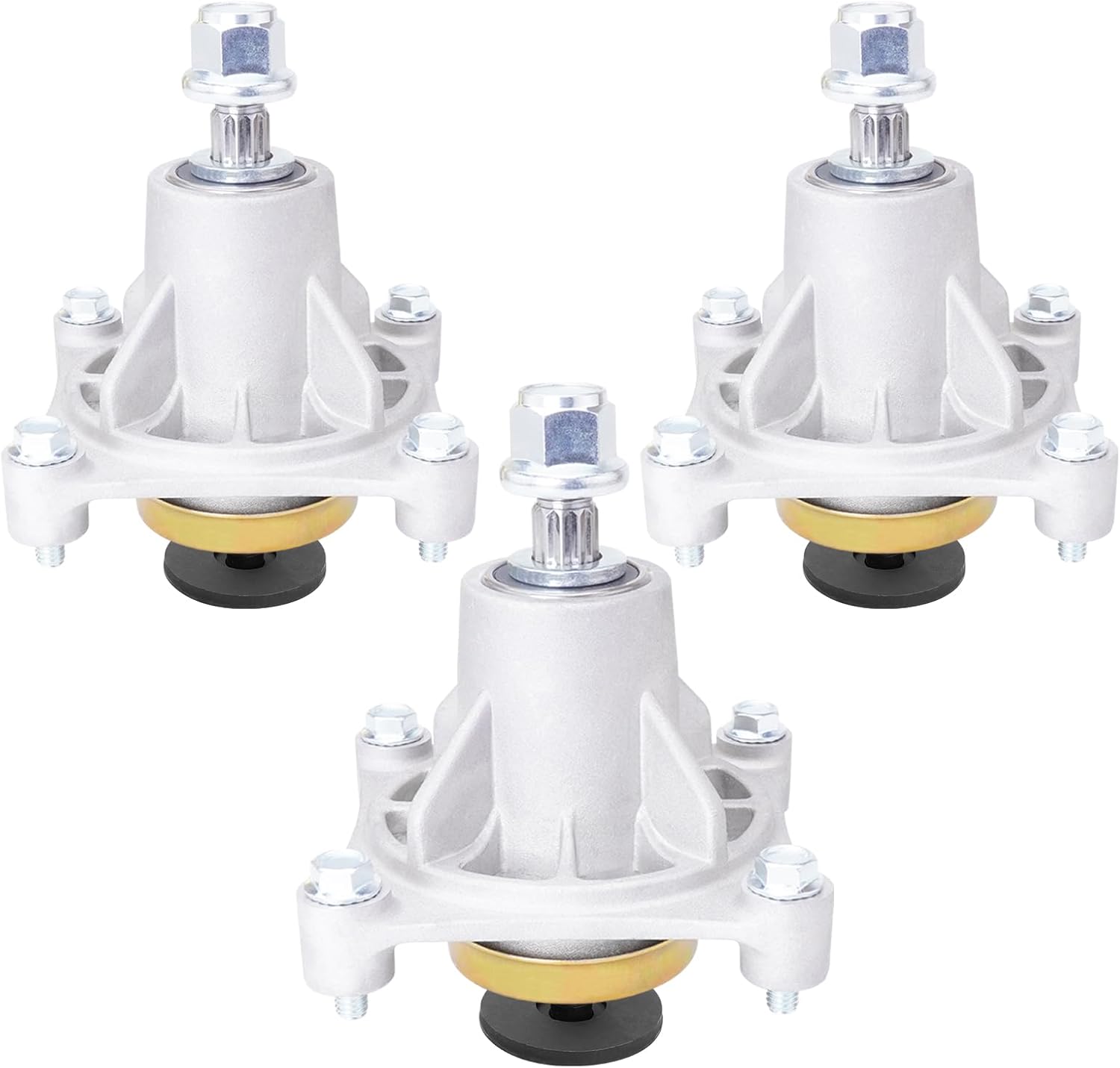 52" Mower Deck Rebuild Kit for Hustler Dash Raptor Limited Includes 3 Spindle 604214, 3 High Lift Blade 795526 603995, 3 Pulley 603988, 1 Be lt GX21395