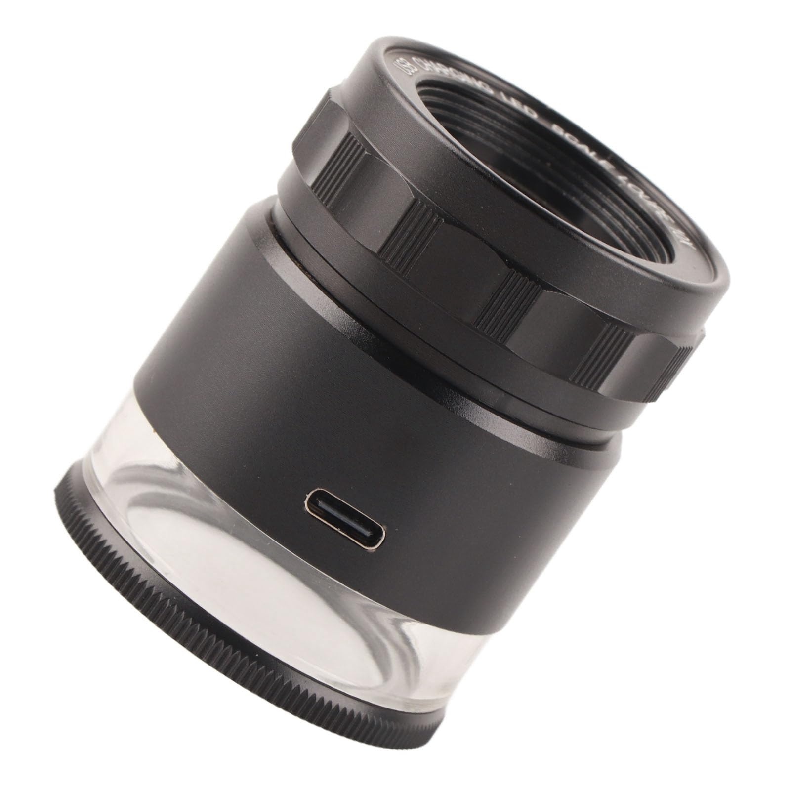 Loupe de bijoutier éclairée Loupe LED Rechargeable 10X Lentille en Verre Optique de Champ de 28 mm Mini loupe Portable pour l'inspection de Bijoux et la Collecte de pièces de
