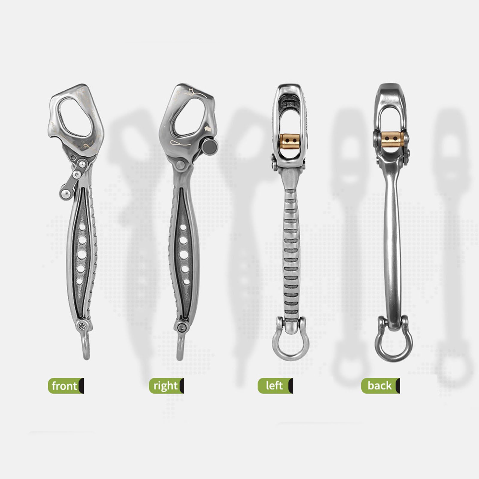 Rappel Gear Downhill Attrezzatura Salvataggio Dispositivo Arrampicata Discensore Per Arrampicata Rappelling Arrampicata Downhill