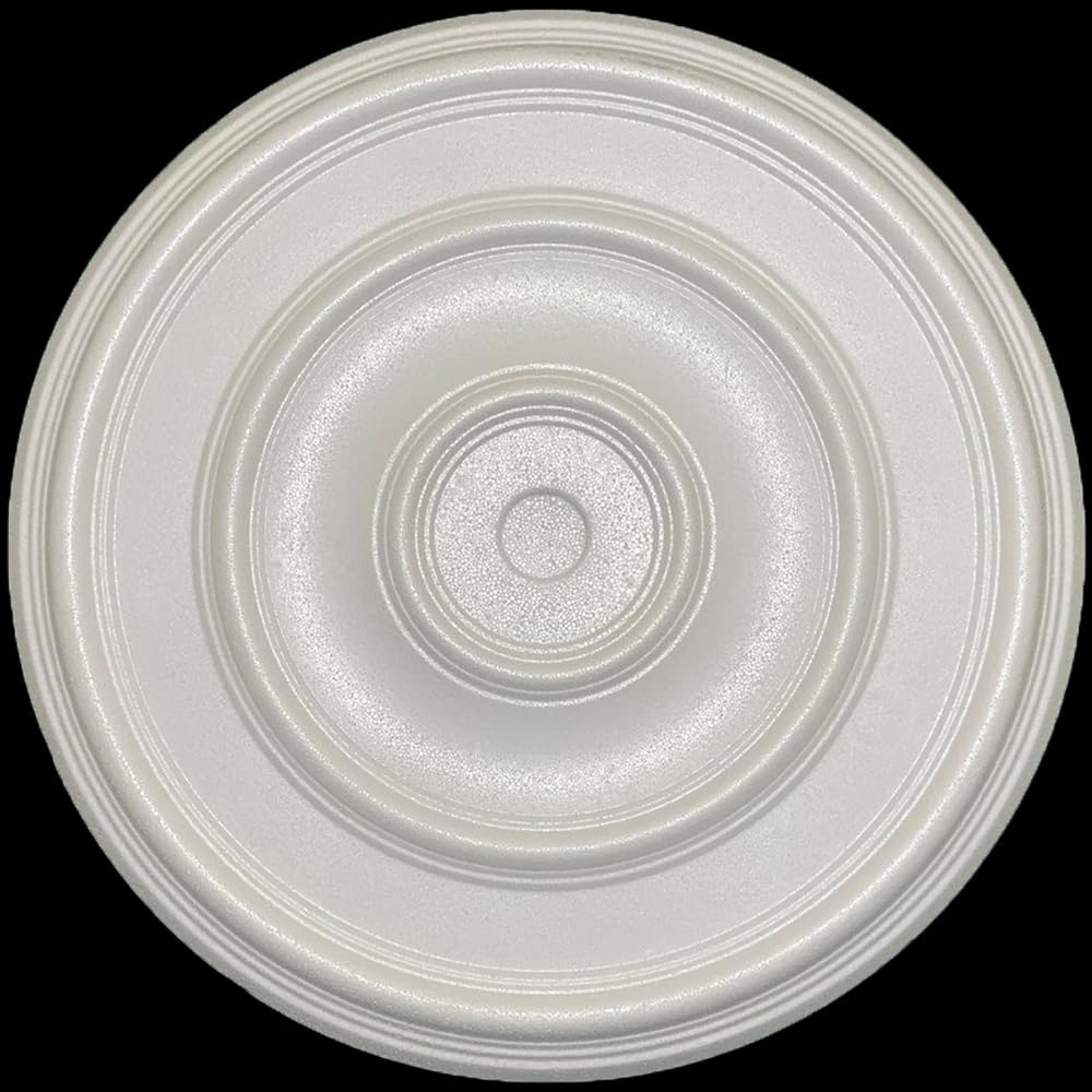 FAST DECOR Elegant Polystyrene Ceiling Rose 49.5 cm, Decorative Ceiling Medallion Moulding, Lightweight Coving for Ceilings, Easy to Install Ceiling Decoration for Home & Living Room โ image 1