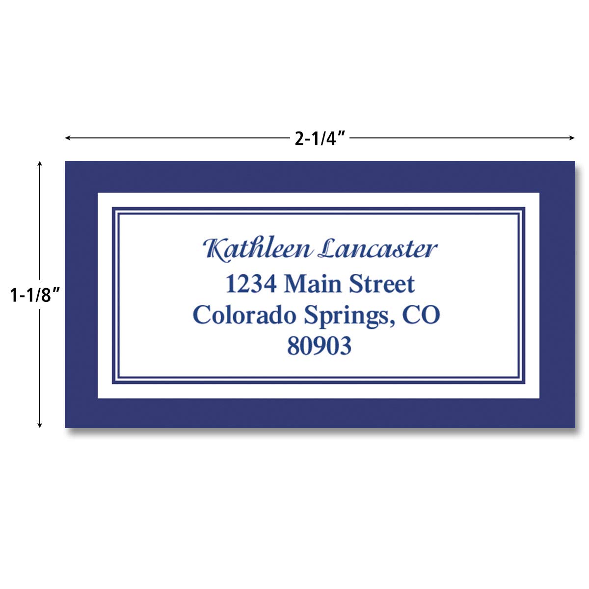 Amazon.com : Colorful Images Navy Crisp Border Return Address