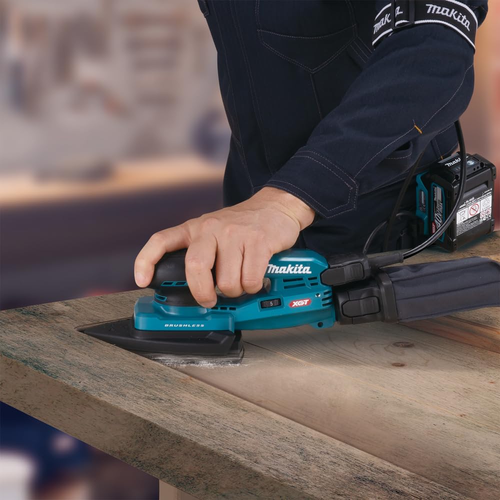 Makita BO006CGZ - Levigatrice a delta a batteria 40 V max. / 100 x 150 mm (senza caricatore e batterie)