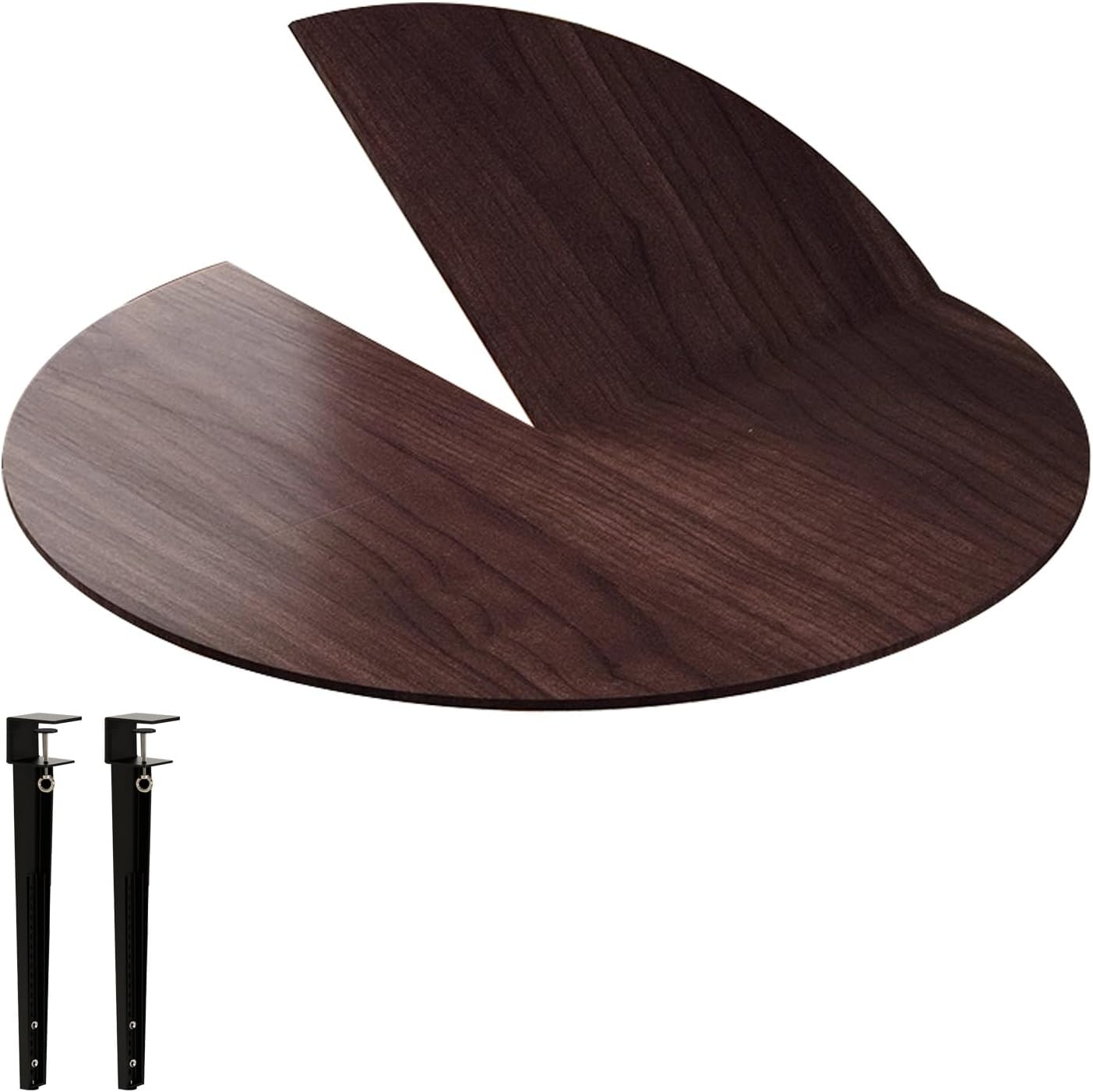 47-71" Large Round Foldable Table Top - Portable 4-Point Design, Space-Saving Wooden Surface, Easy Storage, Ideal for Events & Gatherings (Yellow, 130cm/51)”