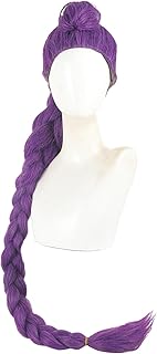 Anime Hunters Costume Cosplay Wig, Purple Braid Wig for Girls Halloween Cosplay Wig