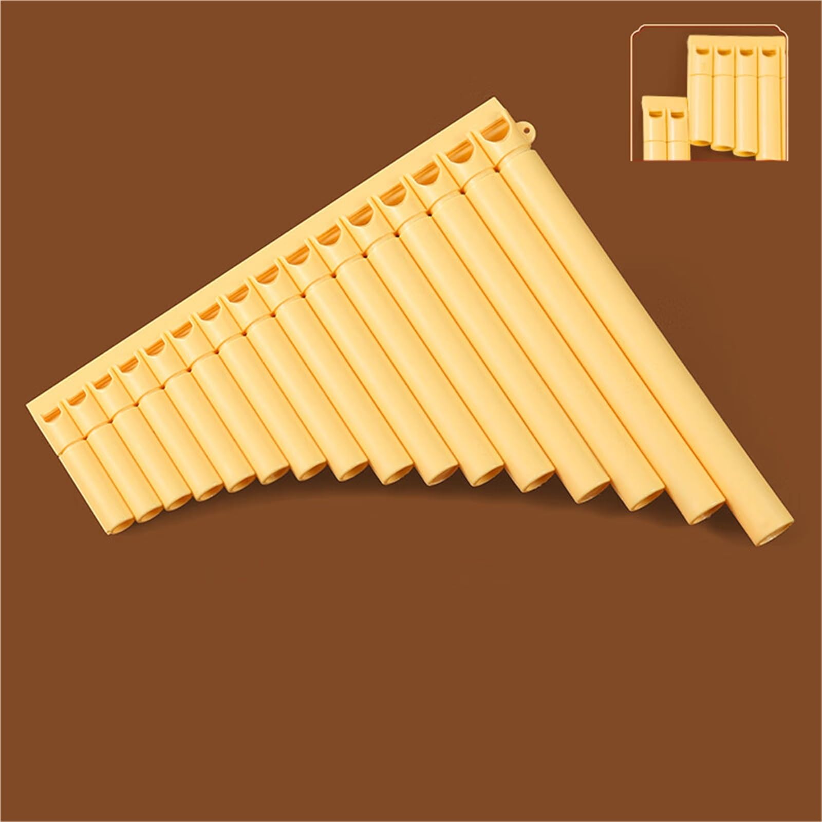 La Flûte De Pan Instrument De Flûte De Pan 16 Tubes 18 Tubes Pour Les Débutants Pour Jouer De La Flûte De Pan C(16B)