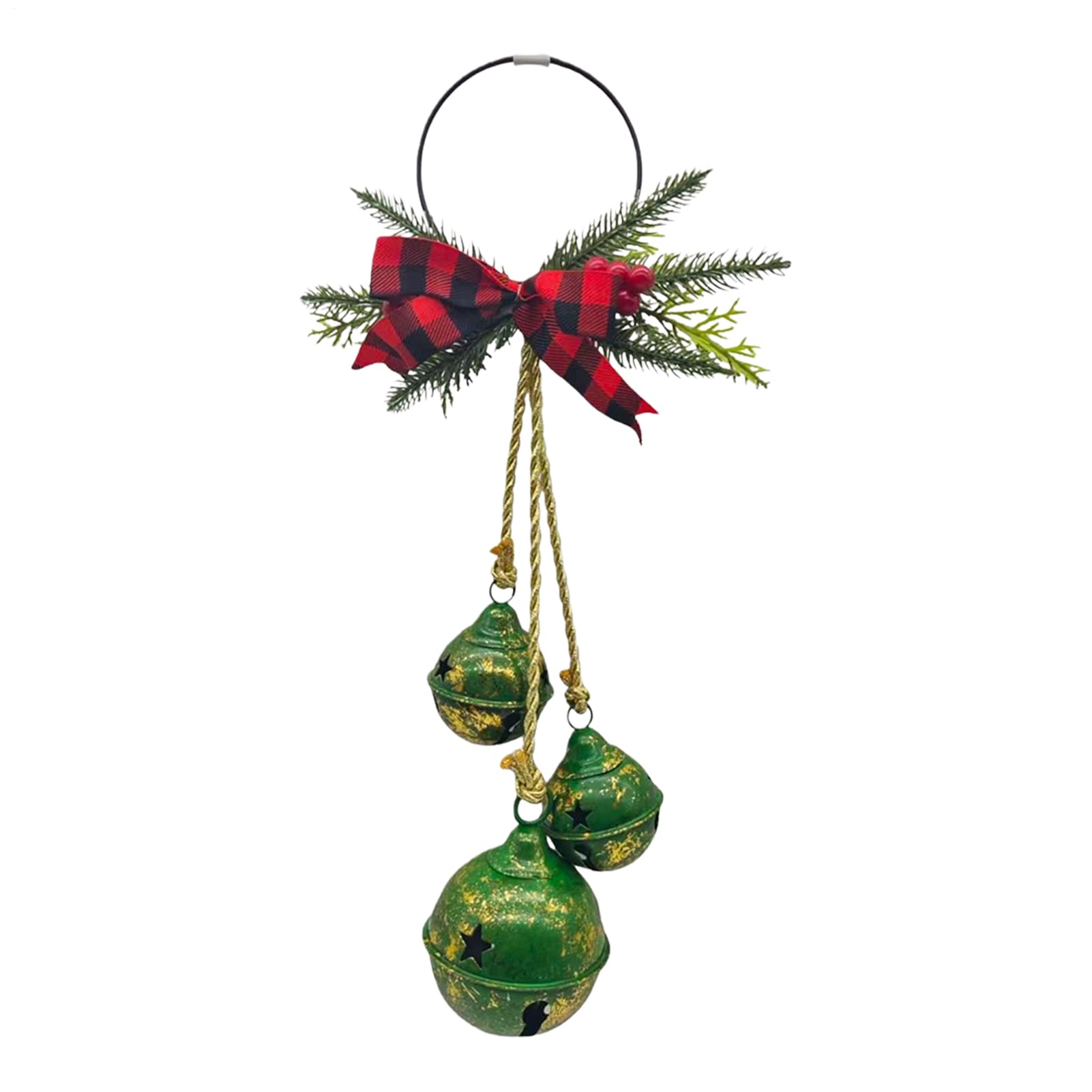 Cloches de Noël pour décoration de cheminée et mur de maison festive