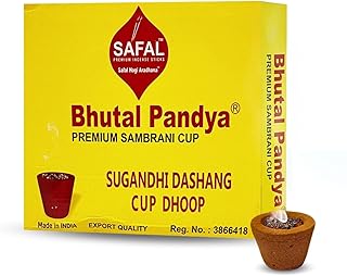 SAFAL Cup Dhoop | Cup Dhoop for Puja | Pack of 3 | 36 Dhoop Cups | Sugandhi Dashang Cup Dhoop | Cup Dhoop Sambrani | Long-Lasting Aroma for Pooja | Each Pack Contains 12 Cups (12x3=36 Cups) image 1