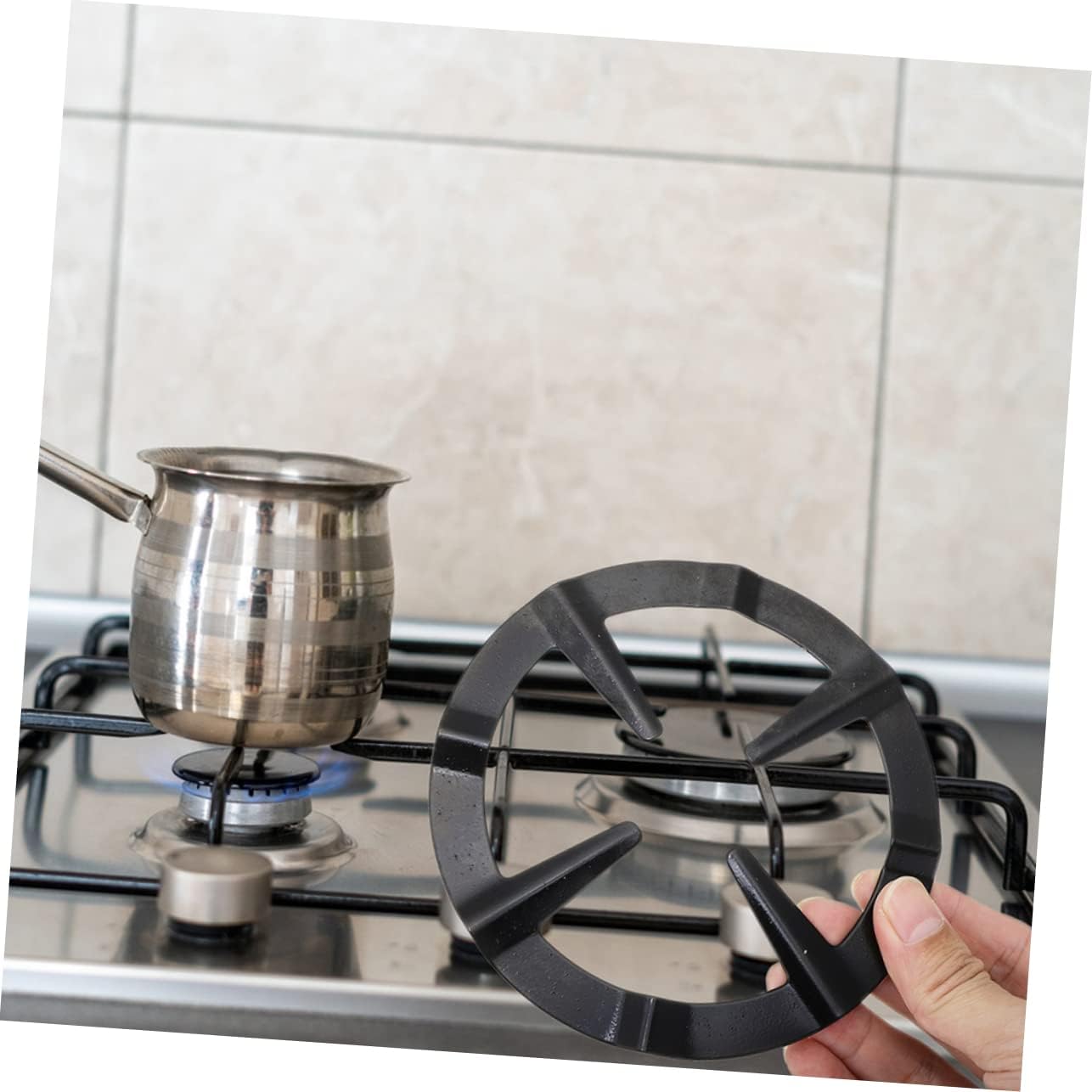 Artibetter 3pcs Wok Ring Non-slip Gas Stove Rack for Cooking Pots Durable Wok Supports for Kitchen Use for Home and Restaurant Cooking