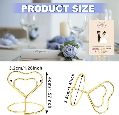 Miniatura 9 de ELANE 20 soportes para tarjetas de lugar para bodas, soportes para números de mesa de boda, tarjeteros para mesa, tarjeteros de mesa (diamantes)