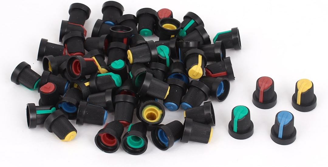 Passive Components 6mm Knurled Plastic Knob 15mm Potentiometer Volume