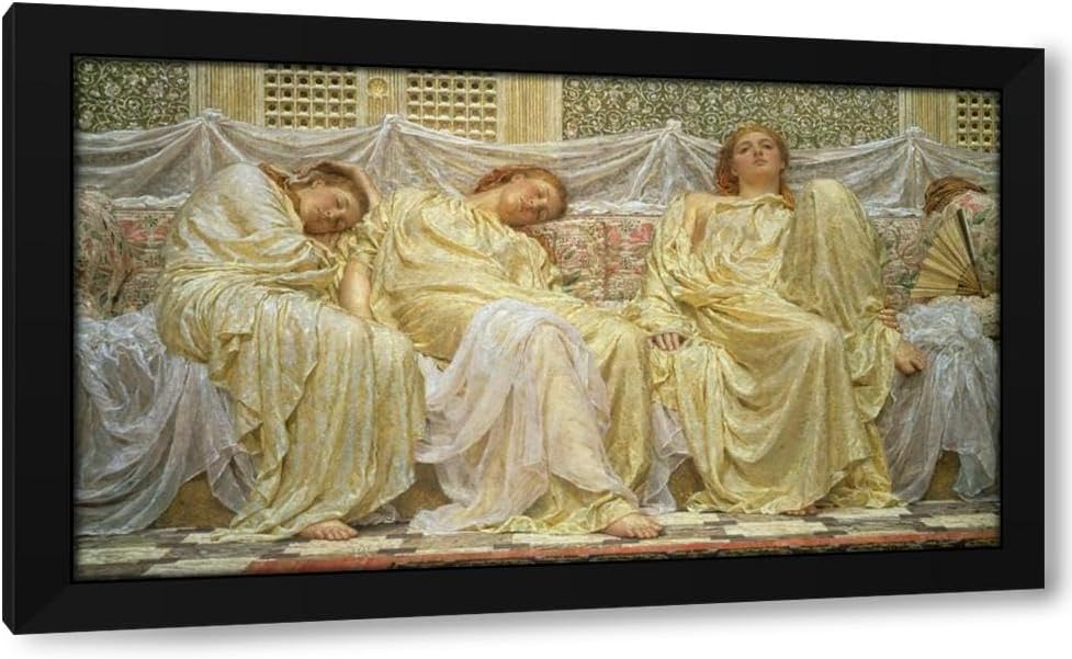 ArtDirect Albert Joseph Moore 24x15 Gallery Wrapped Canvas Museum Art Print Titled: Dreamers (1882)