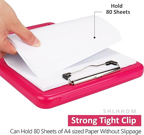 Miniatura 3 de Portapapeles con almacenamiento, portapapeles de almacenamiento con clip, portapapeles plegables para enfermeras, para tableros de clip de papel de