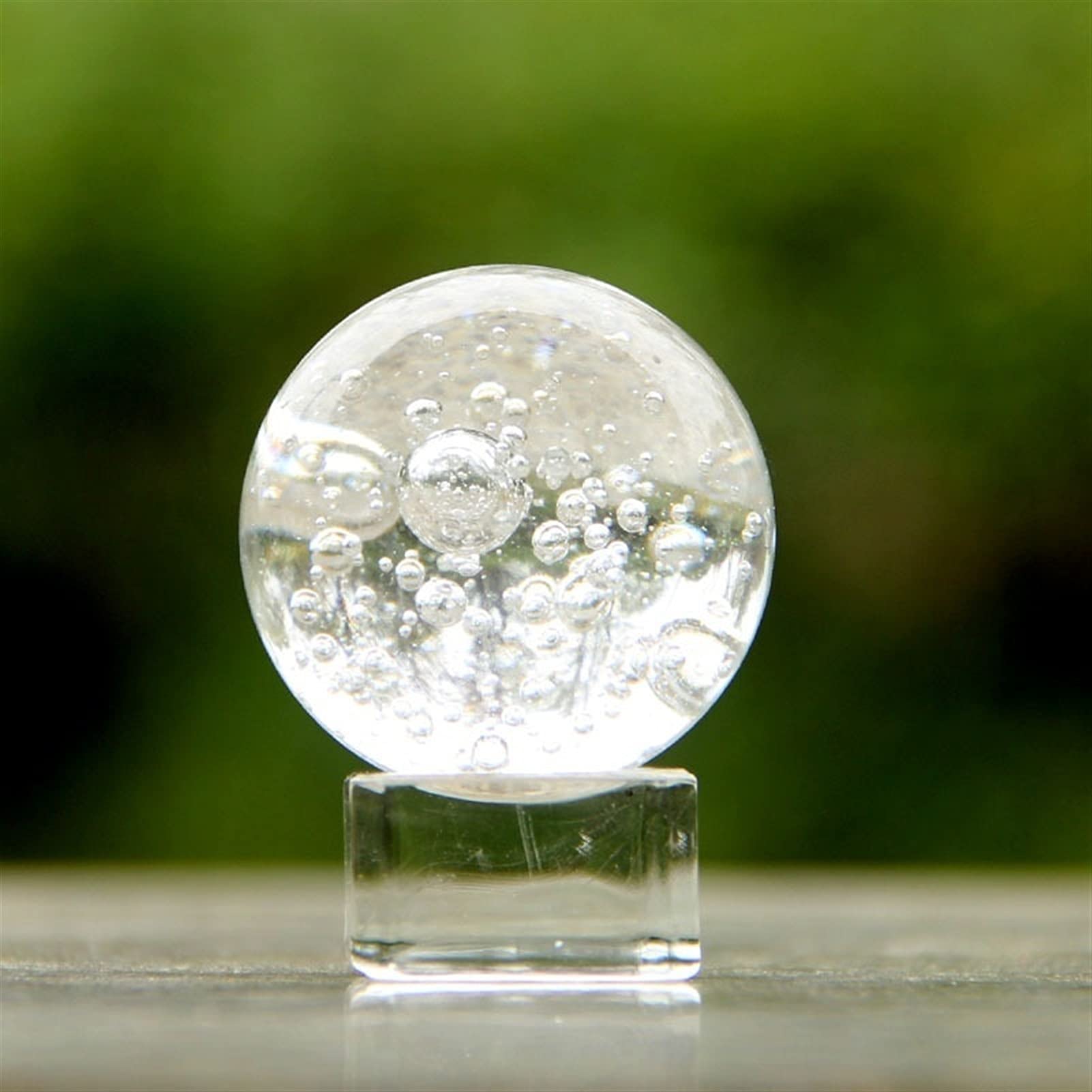 Boule de cristal magique en verre de haute pureté de 5-6 cm pour décoration de fontaine intérieure