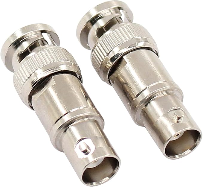 MOTOKU 2X Adaptador de Cobre 50 Ohm 38.5mm Tipo BNC miniatura 2