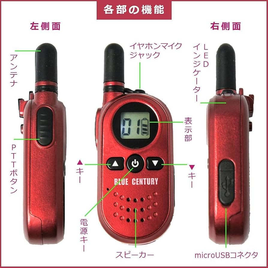 ２個セット  トランシーバー BC-20 Chanty 安心の公式直販サイト！超小型2台組セット・特定小電力