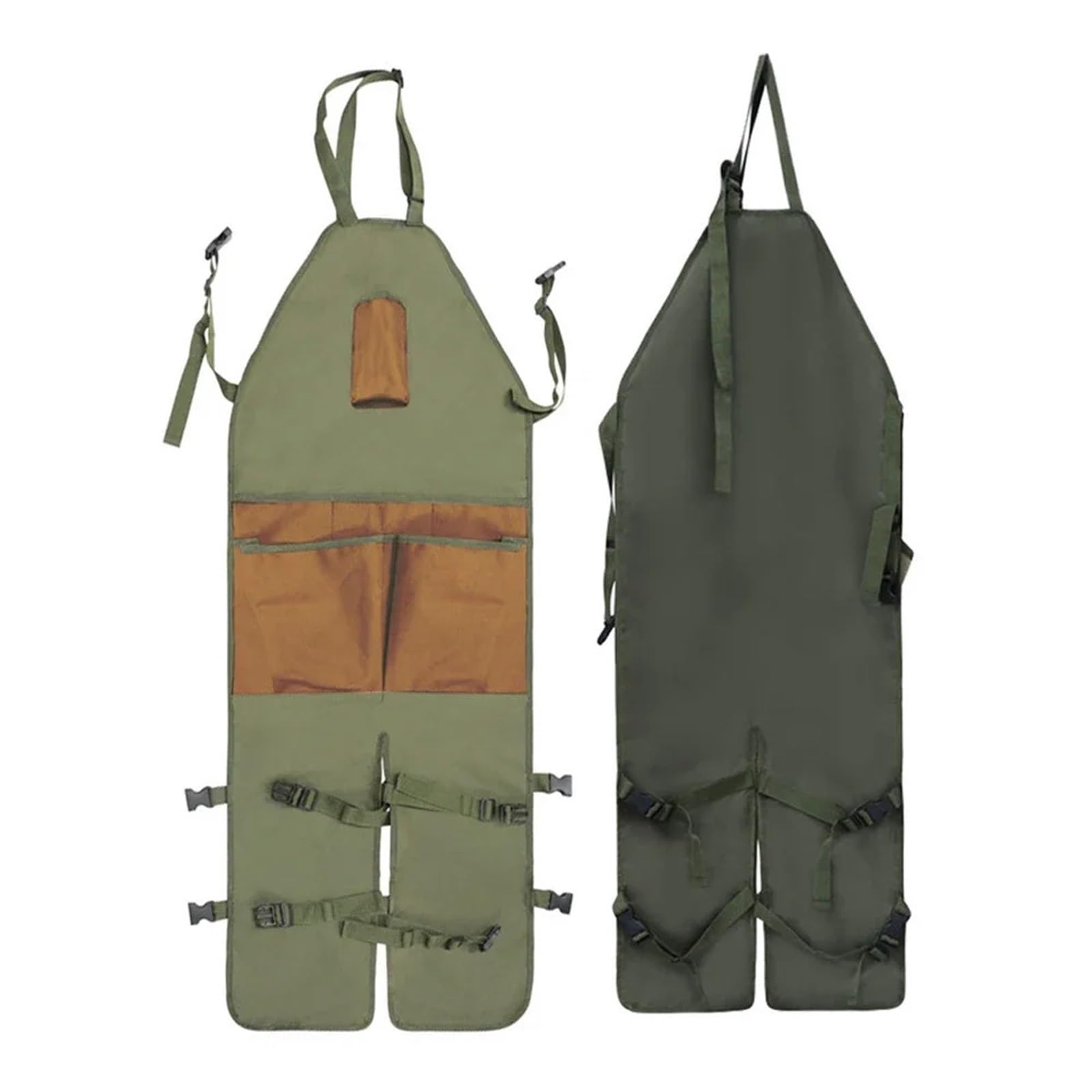Tablier Cuir Tabliers de jardinage, tabliers travail avec plusieurs poches, à outils en tissu Oxford, réglables for la maison et le jardin, hommes femmes