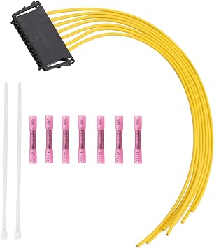 Rear Light Wiring Harness Repair Kit, 7 Pin Tail Light Wiring Harness Plug Compatible with Mercedes C Class W203 W204 S204 C204 E-Class W211 A2115450328