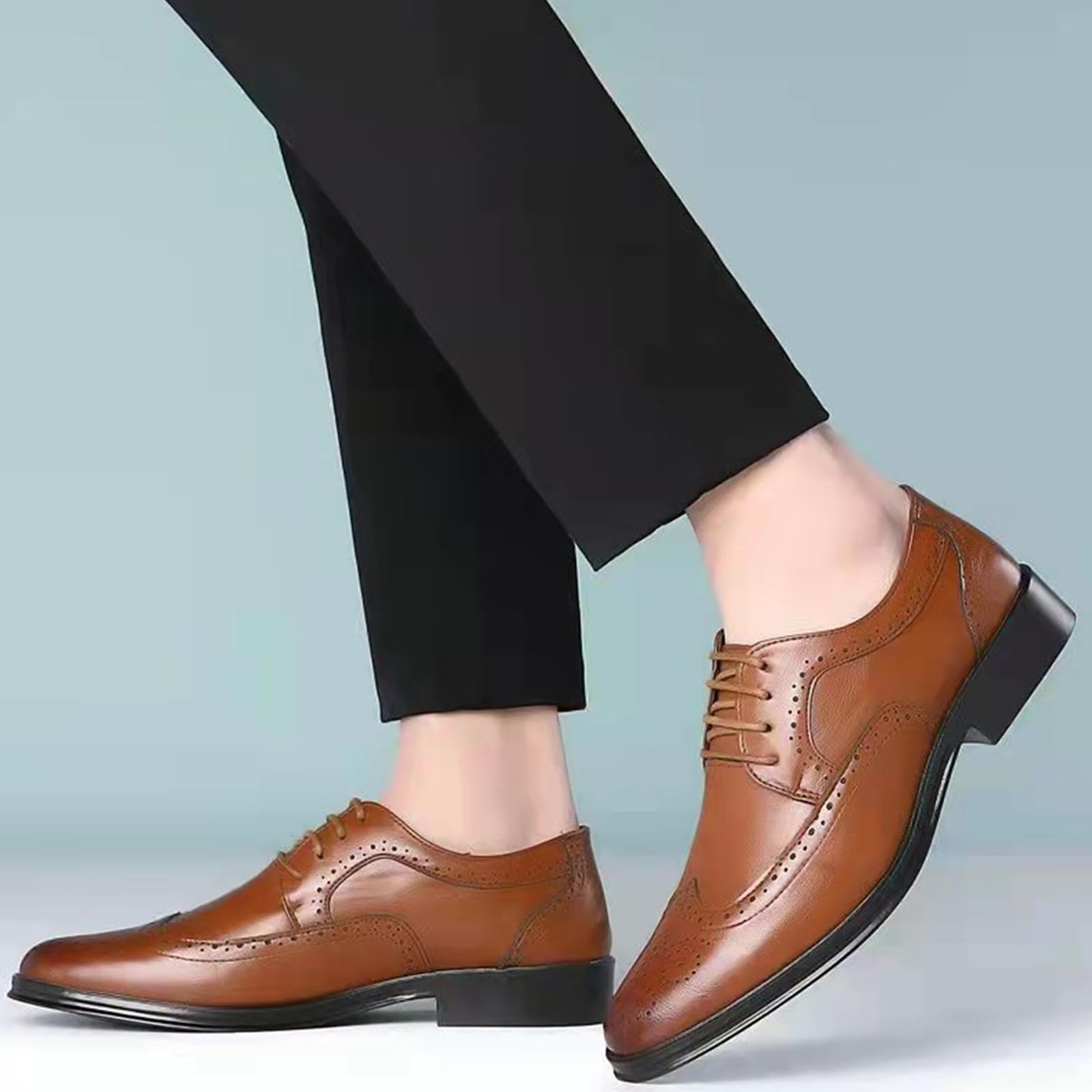 Scarpe Oxford Uomo Scarpe Brogue | Eleganti, Classiche, Resistenti, Stringate, Formale, Business, Commerciale, Formale