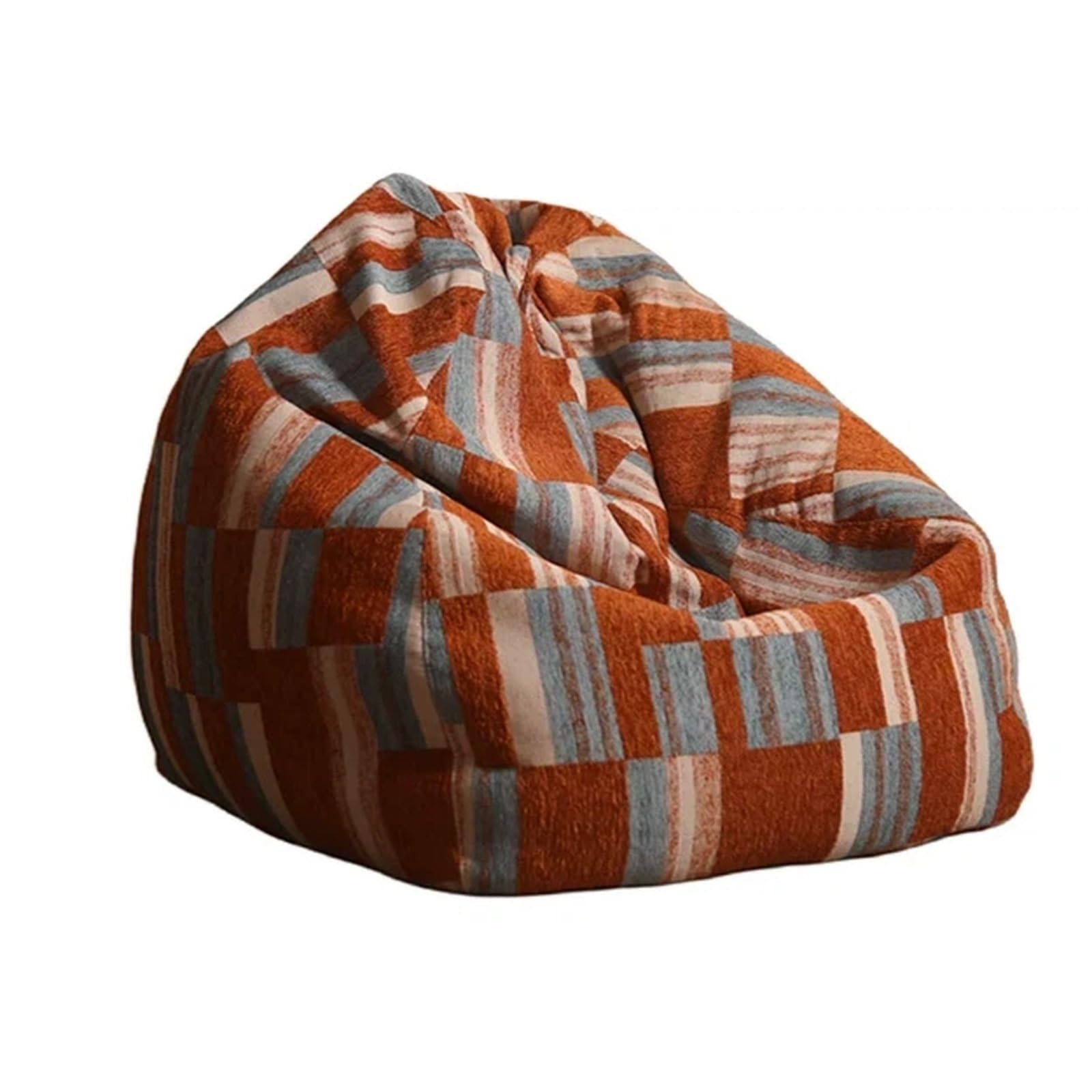 WQQYU6HKF sofa chair Lazy Bean Bag Sofa Recliner Single Tatami Lounge Chair for Balcony Floor Lounger living room chair(Orange,Small)