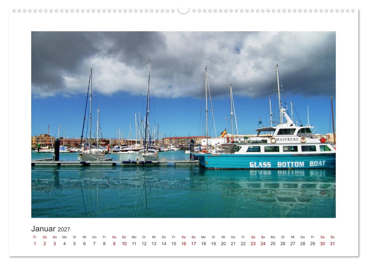 CALVENDO - Fuerteventura - Bildschön (Wandkalender 2027 DIN A2 quer), Monatskalender: Eine Reise vom Norden in den Süden der Insel.