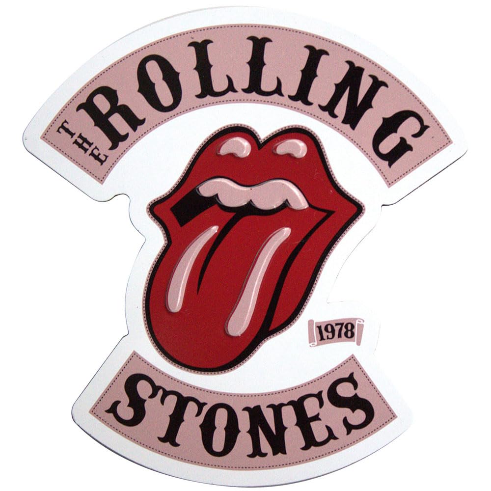 The Rolling Stones Tour 78 Embossed Fridge Magnet - White