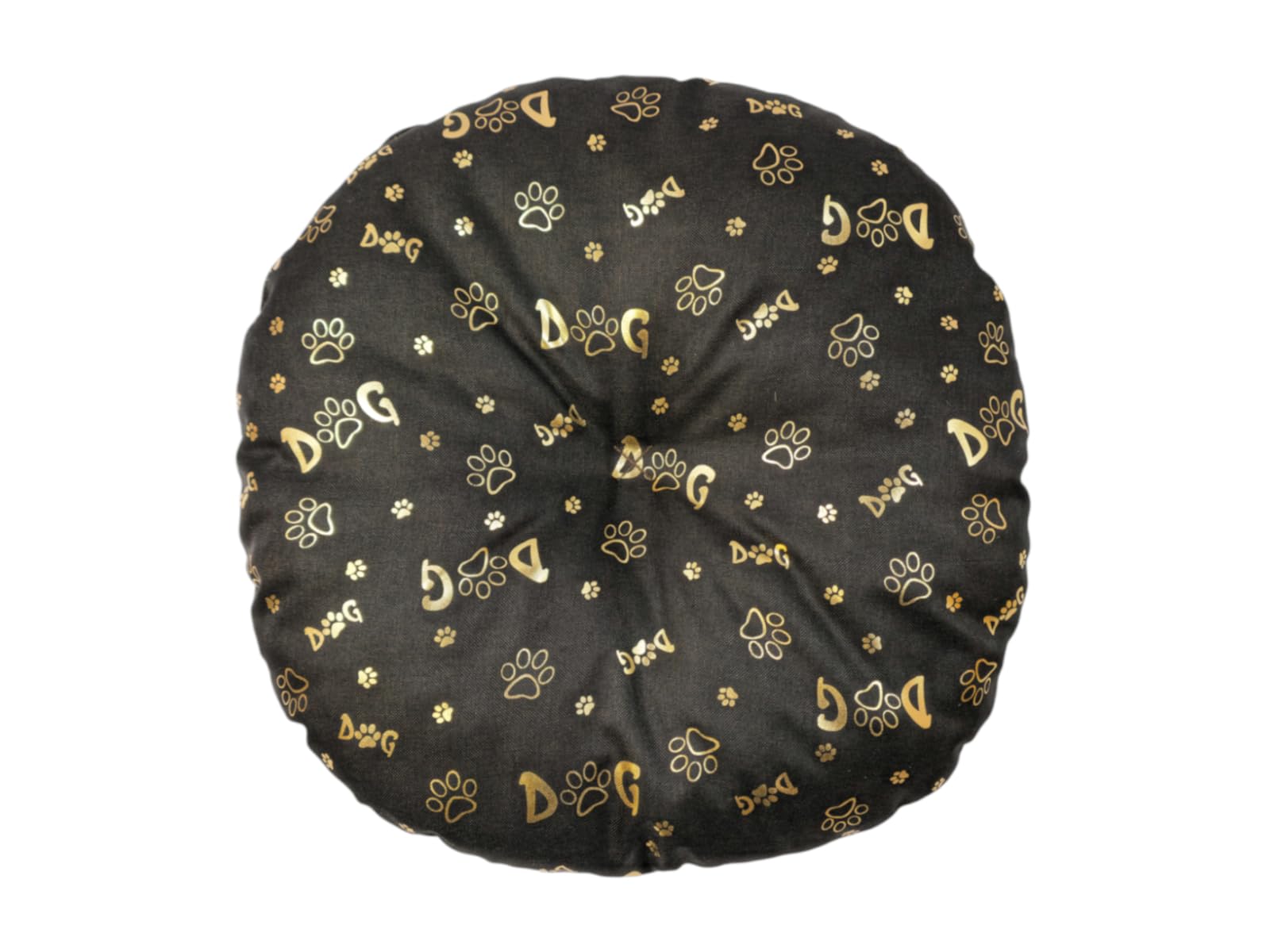 Dog Cushion - Cat Cushion - Round Size Diameter 50 cm Dark Brown Colour - Dog Bed - Cat Bed - Cat Mat - Mattress for Dogs or Cats - Washable - Ideal for Transport Baskets or Pet Beds