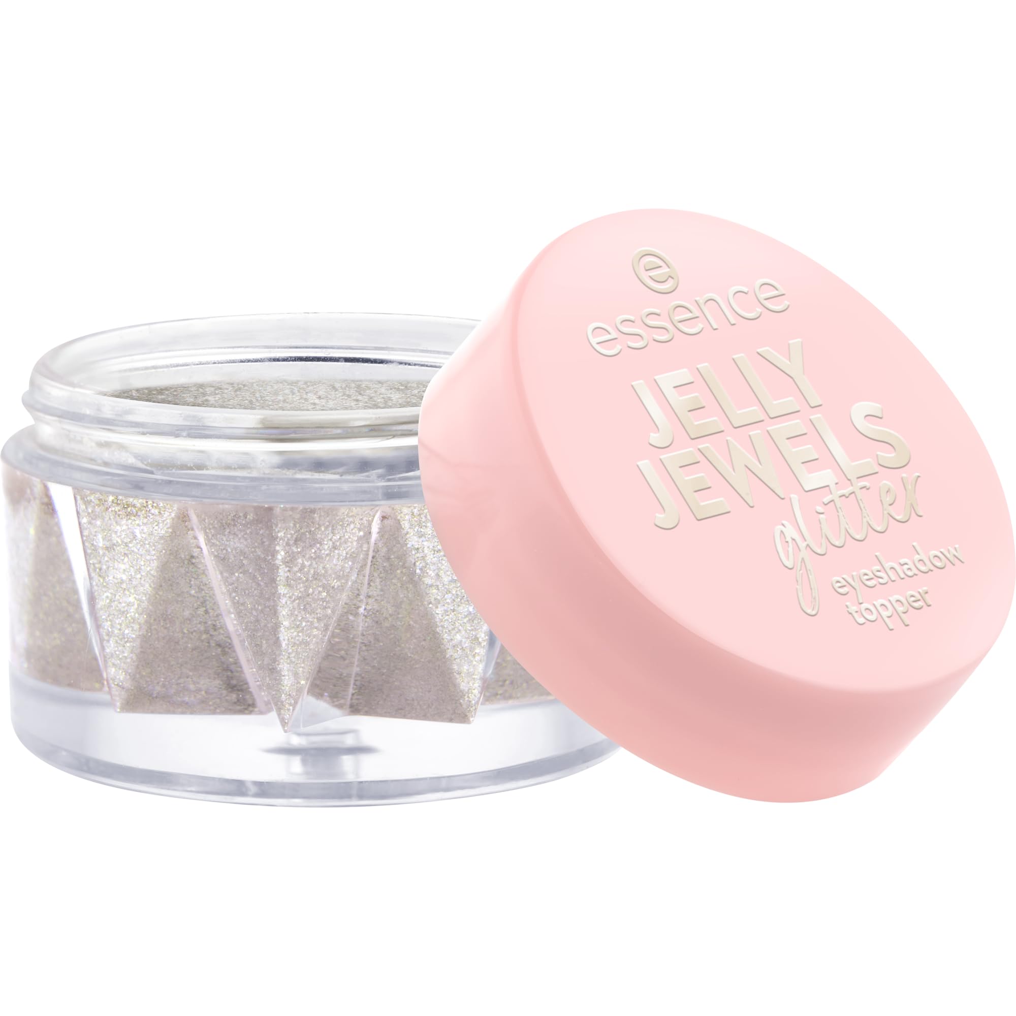 essence JELLY JEWELS glitter eyeshadow topper, instant result, intensive, dewy, glittery (4.2g)