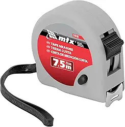 MTX Trena Curta 7,5m x 25mm – Fita Métrica Compacta com Estojo em Plástico Resistente