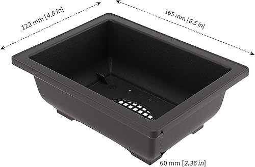 Miniatura 2 de MANCHAP 24 macetas de entrenamiento de bonsái de plástico de 6.5 pulgadas, maceta rectangular para jardín, patio, oficina, decoración del hogar