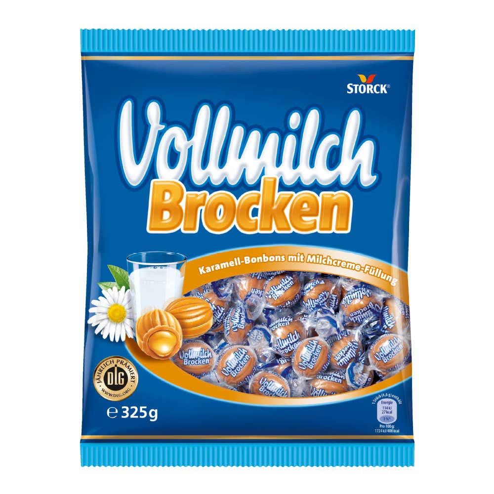 Storck de chocolate con leche Brocken, 5 unidades (5 x 325 g)