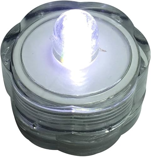 Miniatura 21 de Luces LED sumergibles, impermeables, para bodas, velas de té LED subacuáticas, para centros de mesa, fiesta, Navidad, juego de 24, color morado
