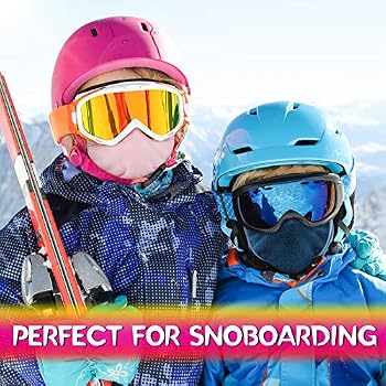 BEACE Kids Neck Warmer Gaiter – Windproof Fleece Face Mask For Winter, School, Skiing & Outdoor Activities