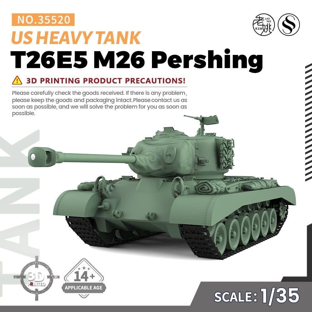 SS35520 1/35 Military Model Kit US T26E5 M26 Pershing Heavy Tank