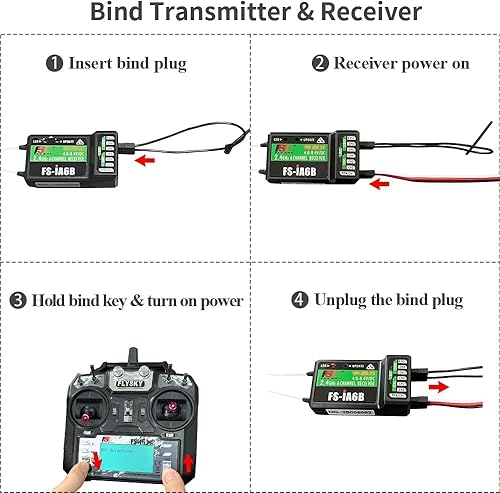 Miniatura 2 de Receptor Flysky FS-iA6B de 6 canales 2.4G PPM Salida con puerto iBus Compatible Flysky FS-i4 FS-i6 FS-i6X FS-i10 Transmisor (FS-iA6B)