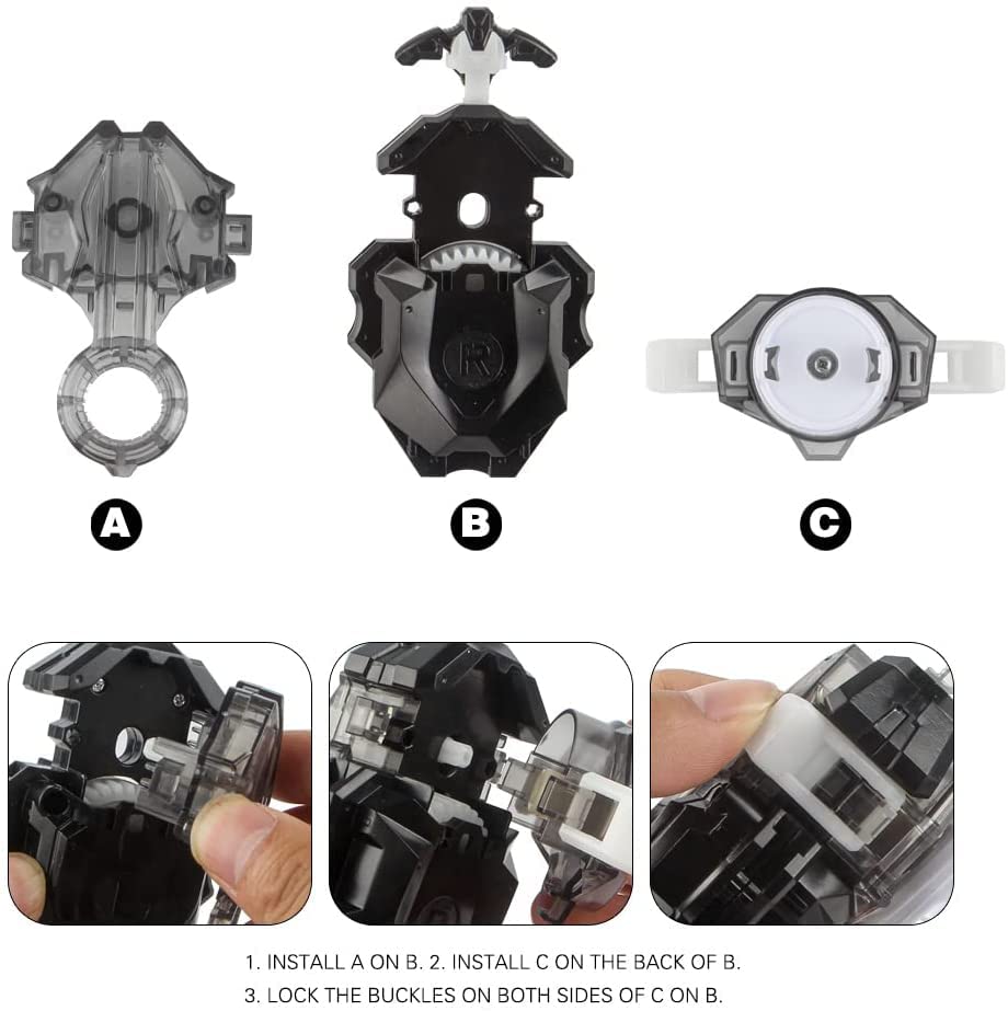 Image of DB Launcher LR Suitable for Left and Right Spins Layer System Blades with Resilient String (Black)