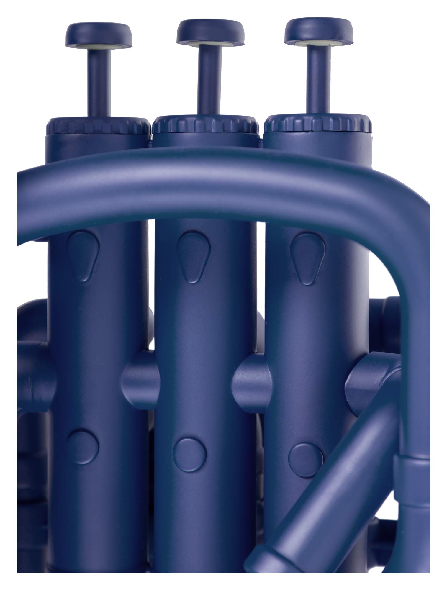 Classic Cantabile MardiBrass Euphonium Bb en plastique - 4 pistons en aluminium - seulement 2,2 kg - avec embouchure et housse - bleu mat