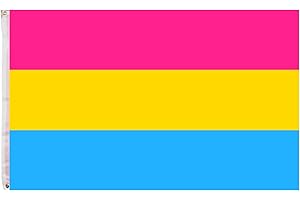 3x5 Ft Pansexual Pride Flag 100% Polyester Silk Printed