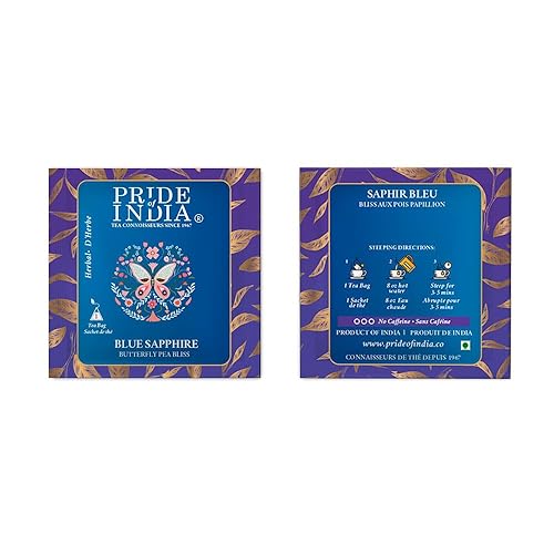 Vista 70 de Pride Of India - Té Natural Energize Ayurveda (Tulsi Negro), 25 Bolsas de Té