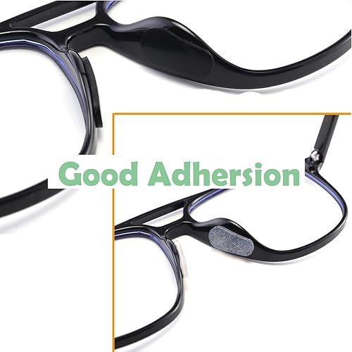Miniatura 4 de Almohadillas adhesivas para la nariz, 10 pares de almohadillas de silicona antideslizantes para lentes de sol, transparentes, 0.039 pulgadas