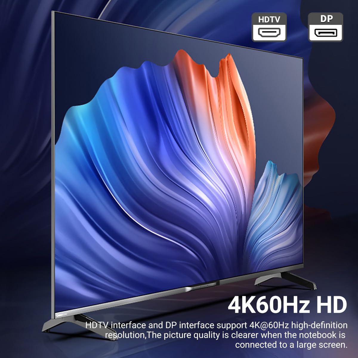 Stacja dokująca USB 15-in-1 do Msi Raider Katana Titan Stealth Vector Creator Prestige Summit Cyborg Sword Pulse Laptopy do gier, mit 360°Drehfuß, 2* 4K HDMI, 1 * DP, 10Gbps USB, RJ45, Audio, SD/TF