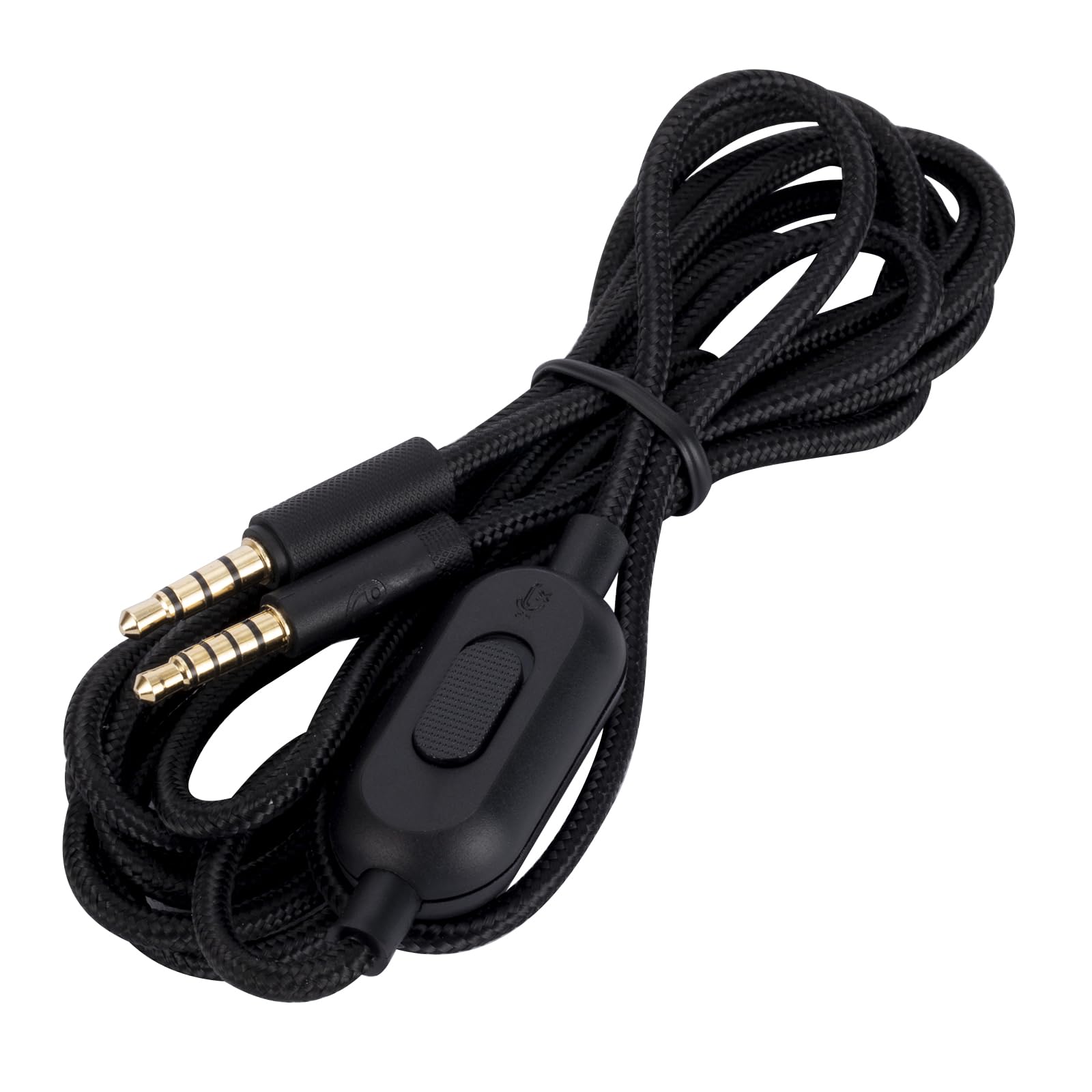 Alphatec Cavo di ricambio per G Pro X G233 G433 G Pro, compatibile con cuffie da gioco Logitech G PRO X G233 G433 G PRO, cavo AUX da 3,5 mm, disattivazione audio in linea, controllo volume, 2,8 m